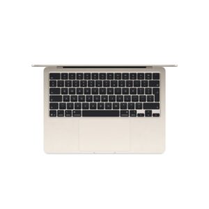 Alternative view of MacBook Air 13-inch | Apple M4 chip | 16GB RAM |256GB SSD – Starlight