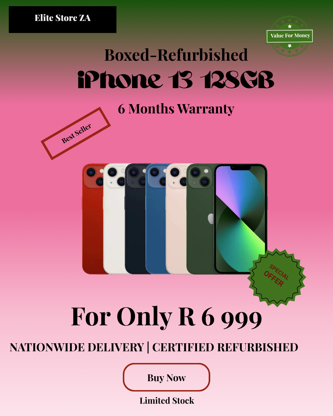 iPhone 13 128GB - Midnight- Refurbished - Image 6